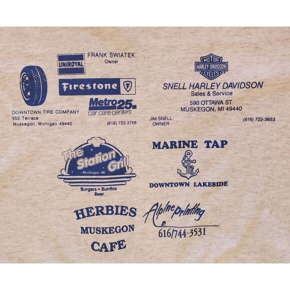 Russell Athletic 2nd Annual Poker Run For Jerry's Kids T-Shirt Size L 42-44 USA - Picture 4 of 8